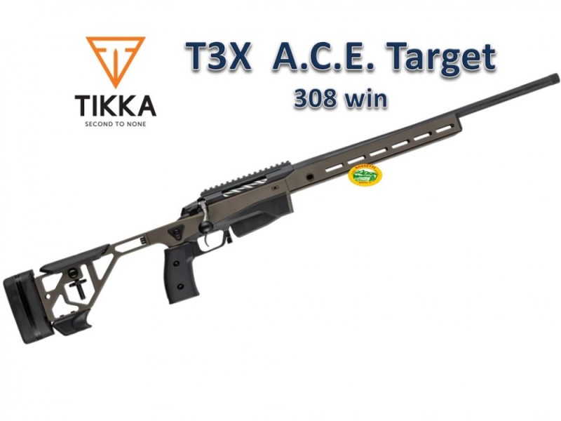 TIKKA T3X ACE Target cal.308 win 66 cm Midnight Bronze Cerakote