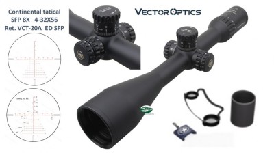 VECTOR OPTICS Continental 4-32X56T TACTICAL ED SFP 8X illuminato SCOL-T51