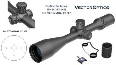 VECTOR OPTICS Continental 6-48X56T TACTICAL ED SFP 8X illuminato SCOL-TE52
