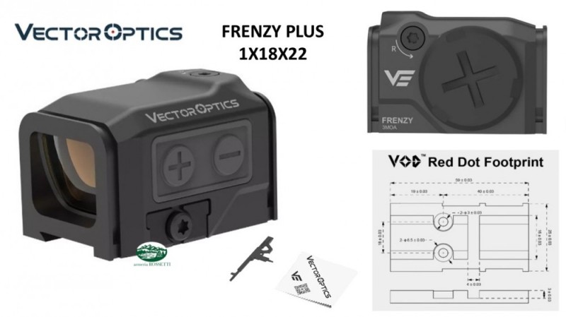 VECTOR OPTICS Punto rosso FRENZY PLUS 1X18X22 SCRD-75