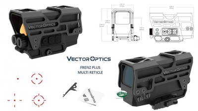 VECTOR OPTICS Punto rosso FRENZY PLUS Multi Reticle SCRD-M67