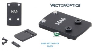 VECTOR OPTICS Piastrina montaggio Red Dot per Glock SCRDM-09
