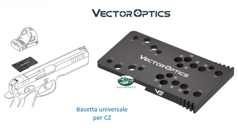VECTOR OPTICS Piastrina universale per montaggio Red Dot su CZ SCFRM-21