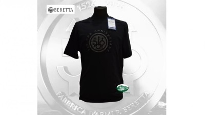 Beretta T-Shirt Anniversary 500 anni Nera TS982