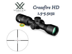 VORTEX CROSSFIRE HD 1,5-5,5 X 32 Lunga Focale SFP ret.BDC MOA  illuminato 