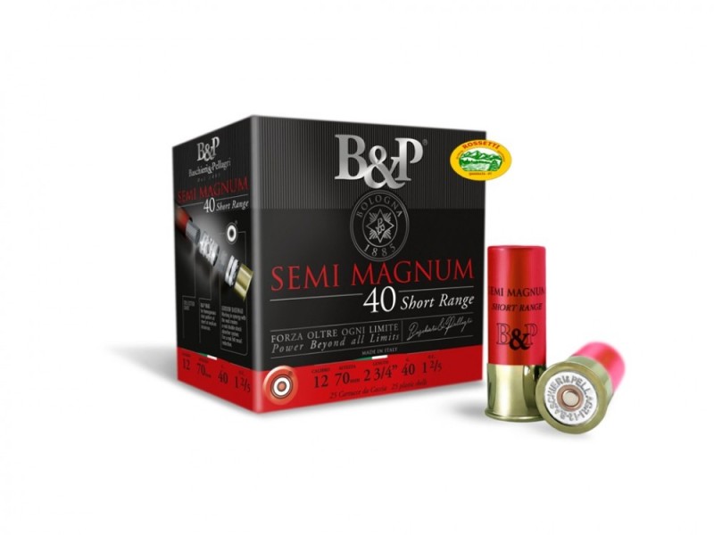 BASCHIERI & P. Cartucce Semimagnum 40 SR Short Range cal.12 gr.40 pb.7
