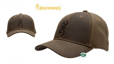 BROWNING Cappello Elite Wax e lana a tesa marrone 