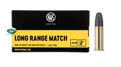 RWS munizioni cal.22 lr Long Range Match 40gr.