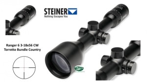 STEINER Ranger 6 3-18x56 CW Torrette Bundle Country