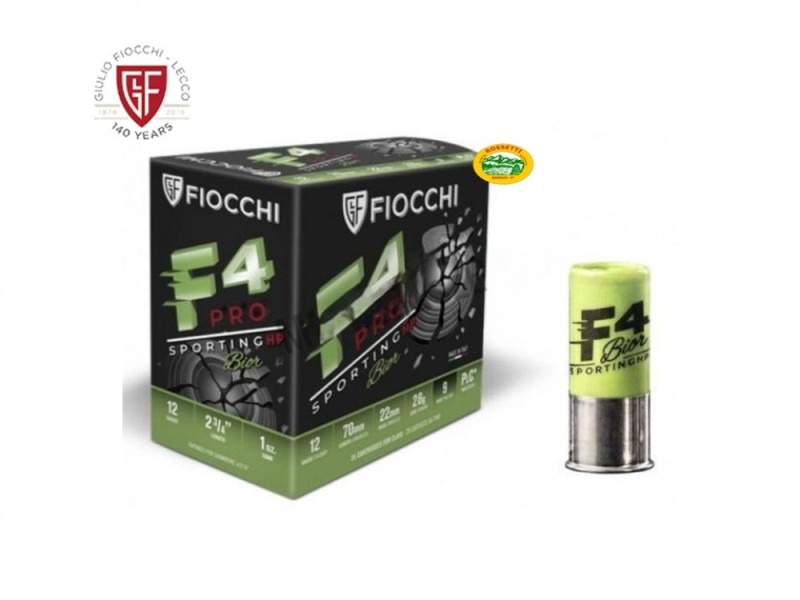 FIOCCHI cartucce F4 Pro Sporting Bior HP cal.12 gr.28 pb.9