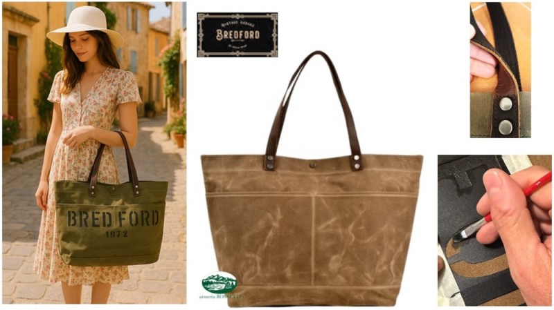 BREDFORD Borsa Waco wax colore tan 