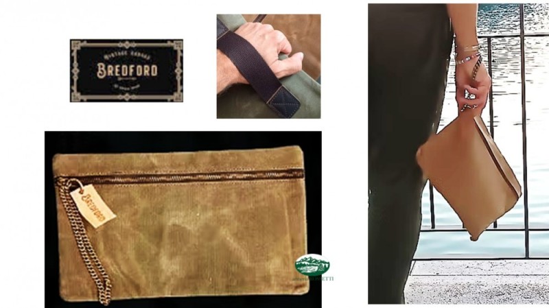 BREDFORD Pochette Pecos wax unisex color tan 