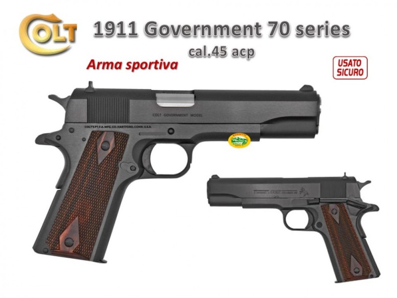 COLT 1911 GOVERNMENT serie 70 cal.45 acp - occasione R.16926