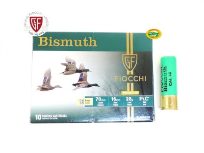 FIOCCHI cartucce BISMUTH cal.16 gr.28 p.5 senza piombo