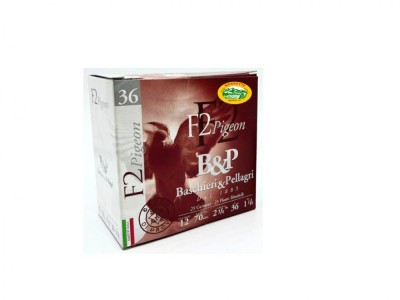BASCHIERI & P. cartucce F2 PIGEON cal.12 GR.36 pb.4 speciale colombaccio