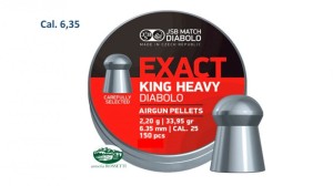 JSB Pallini EXACT King Heavy Diabolo cal.6,35mm 2,20g conf.150 pz