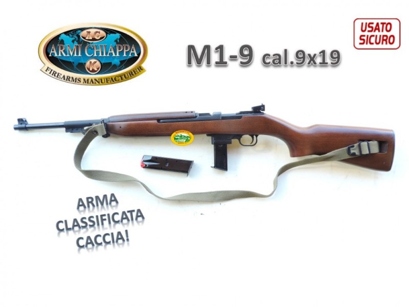 CHIAPPA M1-9 calcio legno cal.9x19 arma caccia - occasione R.1043