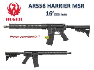 RUGER AR556 HARRIER MSR cal.223 rem canna 16´´1 - nuovo in offerta