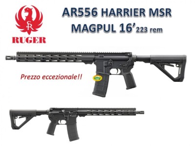 RUGER AR556 HARRIER MSR MAGPUL canna 16´´1 - cal.223 rem - nuovo in offerta