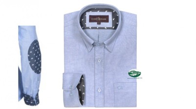 CLUB INTERCHASSE Camicia Neptune a maniche lunghe colore celeste CICH175