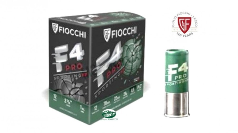FIOCCHI cartucce F4 PRO SPORTING HP cal.12 gr.28 pb.8,5