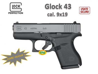 GLOCK 43 cal.9x19 occasione come nuova cal.9x19 R.16981