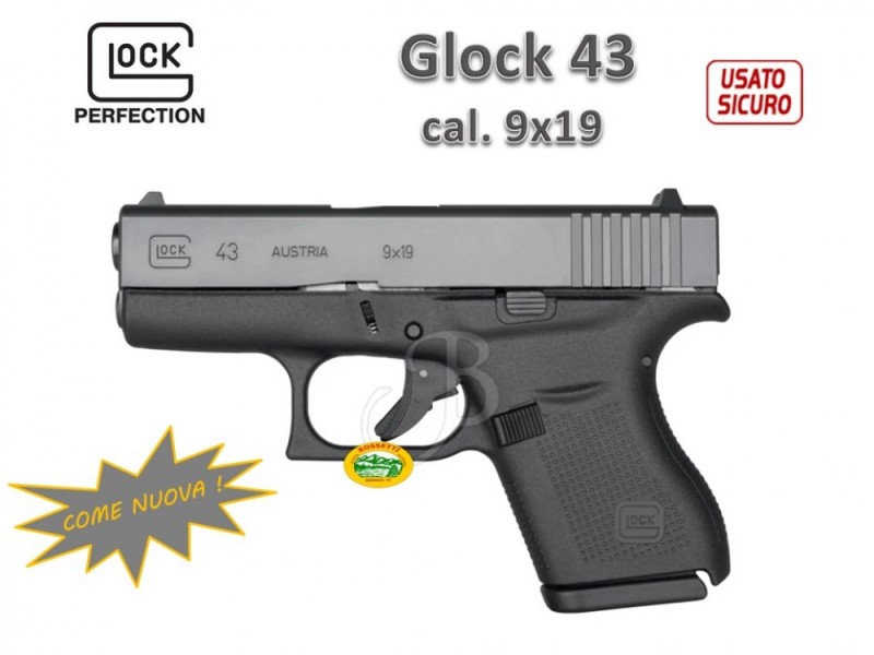 GLOCK 43 cal.9x19 occasione come nuova cal.9x19 R.16981