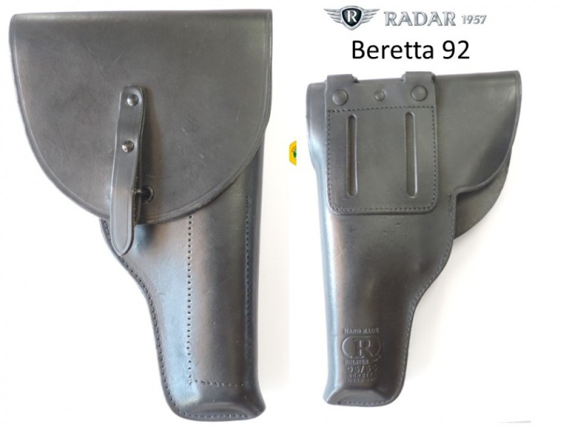 RADAR fondina cuoio ordinanza Beretta 92 