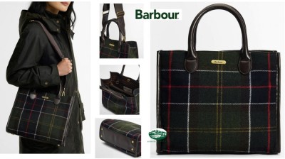 BARBOUR Borsa Tote Barrhill in tartan donna 
