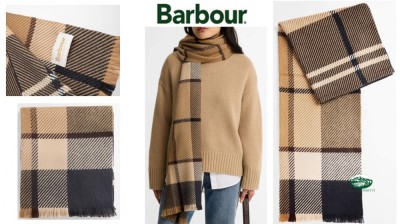 BARBOUR Sciarpa Mantella Blair tartan unisex
