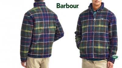 BARBOUR Giacca Through Pile sherpa tartan classic
