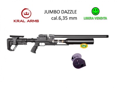 KRAL ARMS carabina Jumbo DAZZLE cal.6,35 - 2 manometri - Libera Vendita
