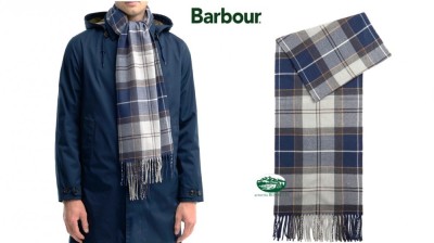 BARBOUR Sciarpa Galingale tartan TN38