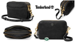 TIMBERLAND Borsa Camera in Morbida Pelle da Donna in colore nero