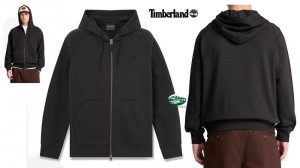 TIMBERLAND Felpa con Cappuccio e Zip Exeter River colore nero