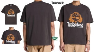 TIMBERLAND T-shirt Girocollo Front Graphic colore black vintage