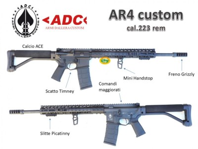 ADC AR4 Custom cal.223 rem 18´´ - arma caccia - B4 - occasione R.16997