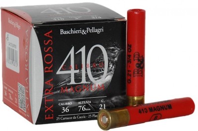 BASCHIERI & P. cartucce Extra Rossa cal.410 magnum gr.21 pb.6 