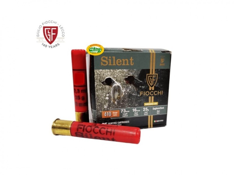 FIOCCHI cartucce Silent cal.410 gr.25 pb.10 - silenziate