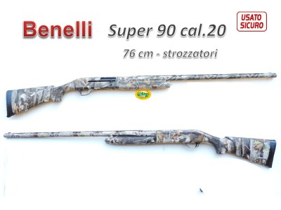 BENELLI Super 90 camo cal.20 canna 75 cm strozzatori 70 mm - occasione R.17015