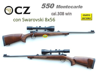 CZ 550 Montecarlo cal.308 win + Swarovski 8x56 - occasione R.17010