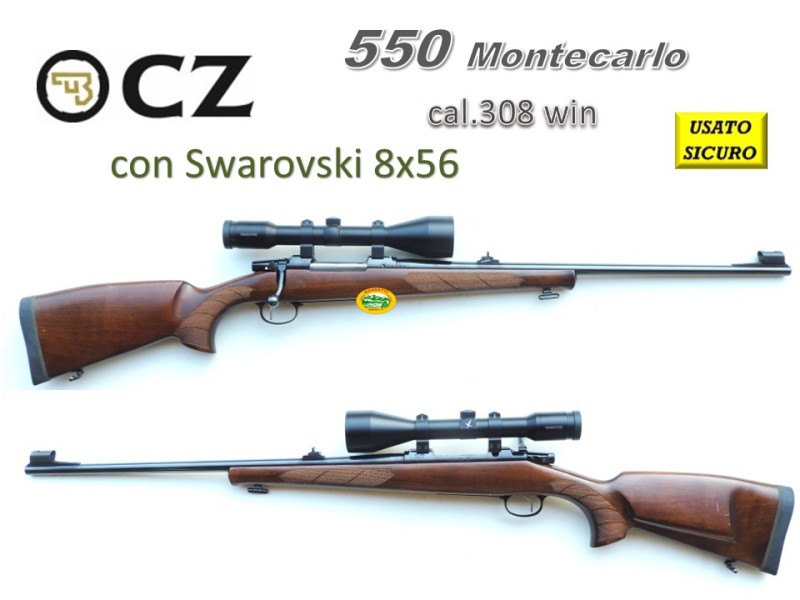 CZ 550 Montecarlo cal.308 win + Swarovski 8x56 - occasione R.17010