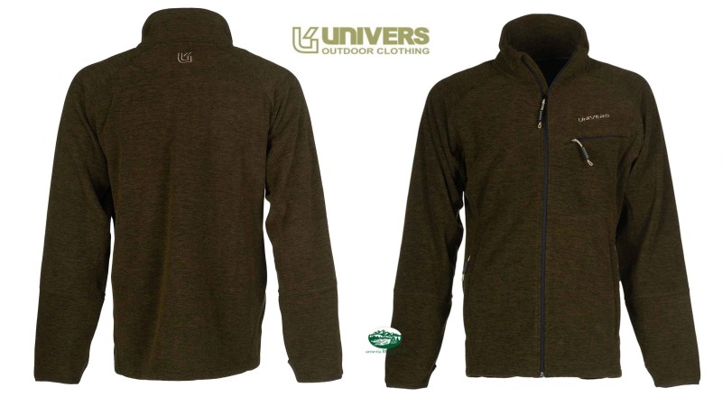 UNIVERS Maglia Stelvio in pile aperta colore verde 94388